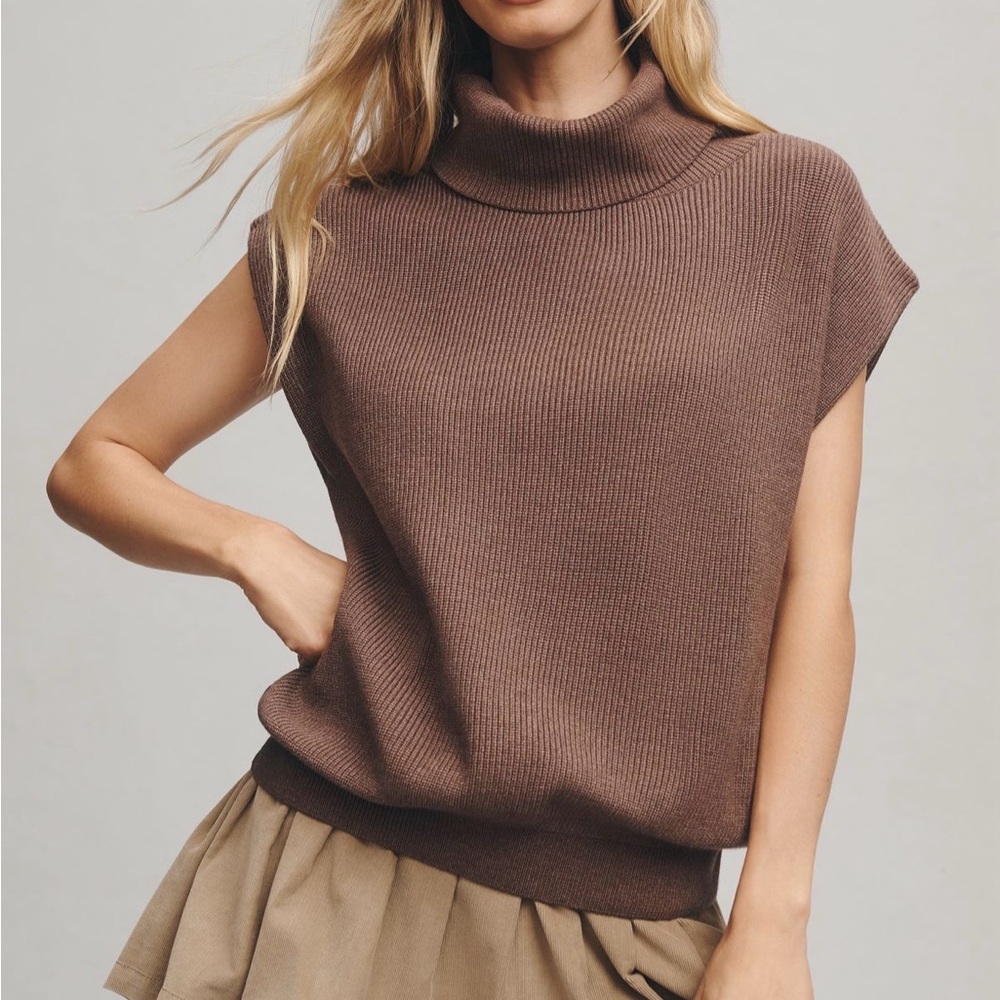 Maeve Chocolate Brown Cowl Neck Sweater